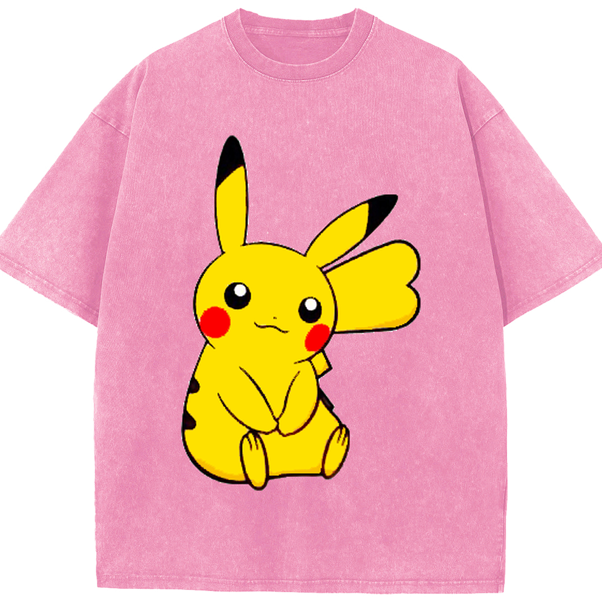 （画像用） ポケットモンスター Pokémon 綿100% ヴィンテージ風 半袖Tシャツ（フロントプリント）